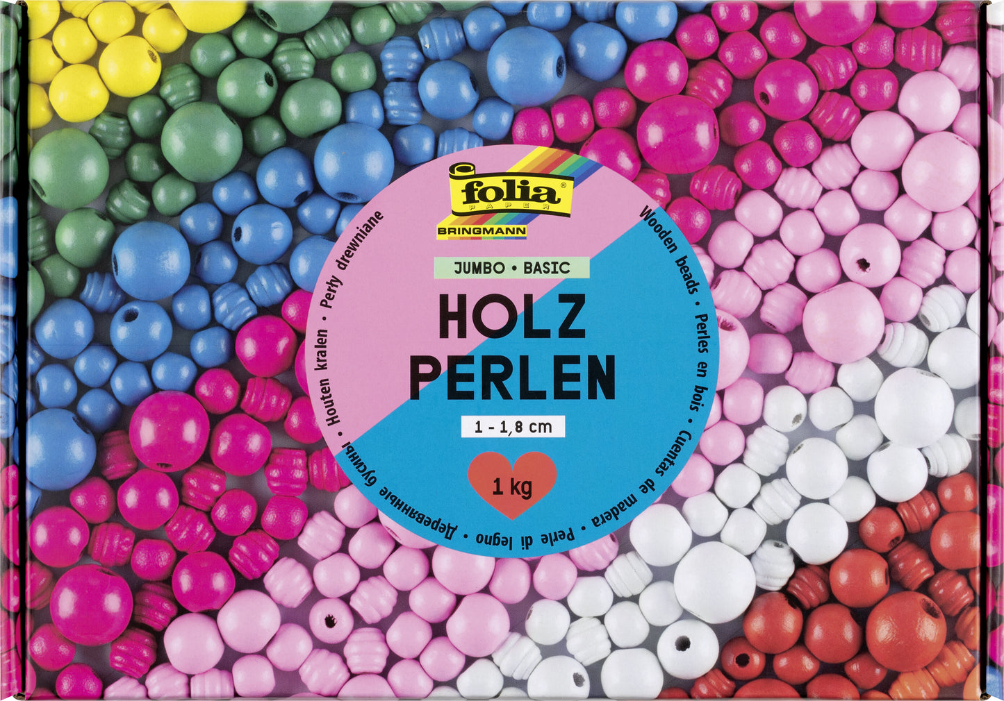 Houten Kralen Assorti, 1000 Gram voor Knutselen en Sieraden