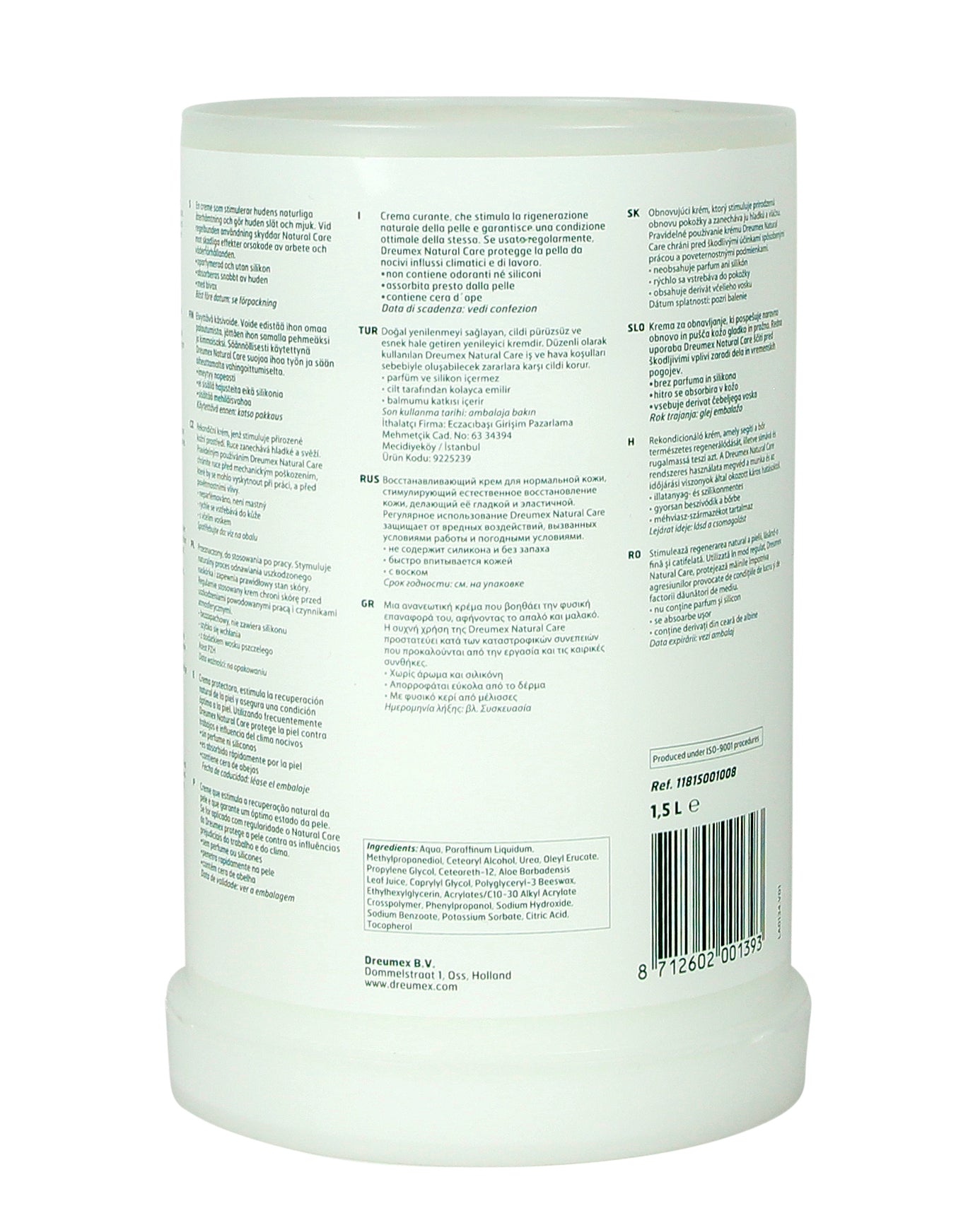 Handcreme Dreumex Natural Care One2clean 1,5L - Hydratatie en bescherming - 2