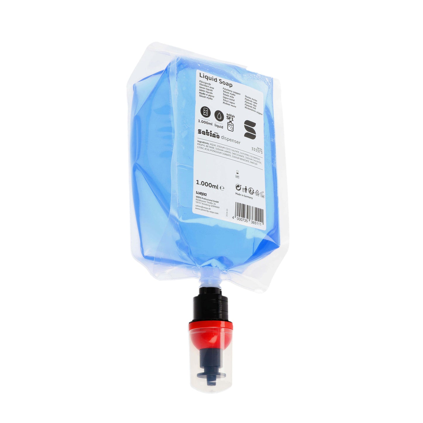 Satino SF1 Handzeep Vloeibaar 1000ml Natuurlijke Ingrediënten