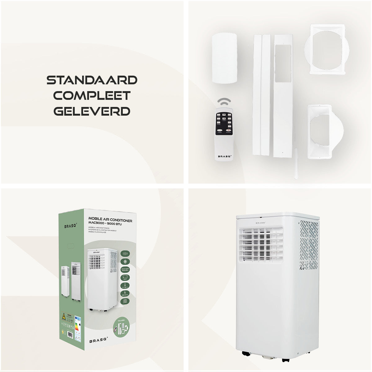 Mobiele airconditioning BRASQ MAC9000 9000 BTU wit - 7