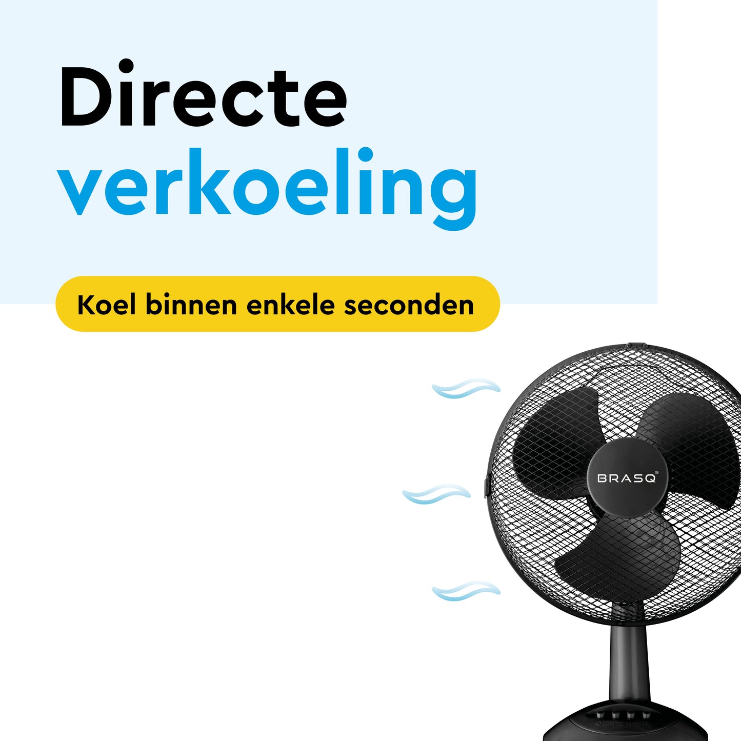 Tafelventilator BRASQ F400 Ø 30cm zwart - 4