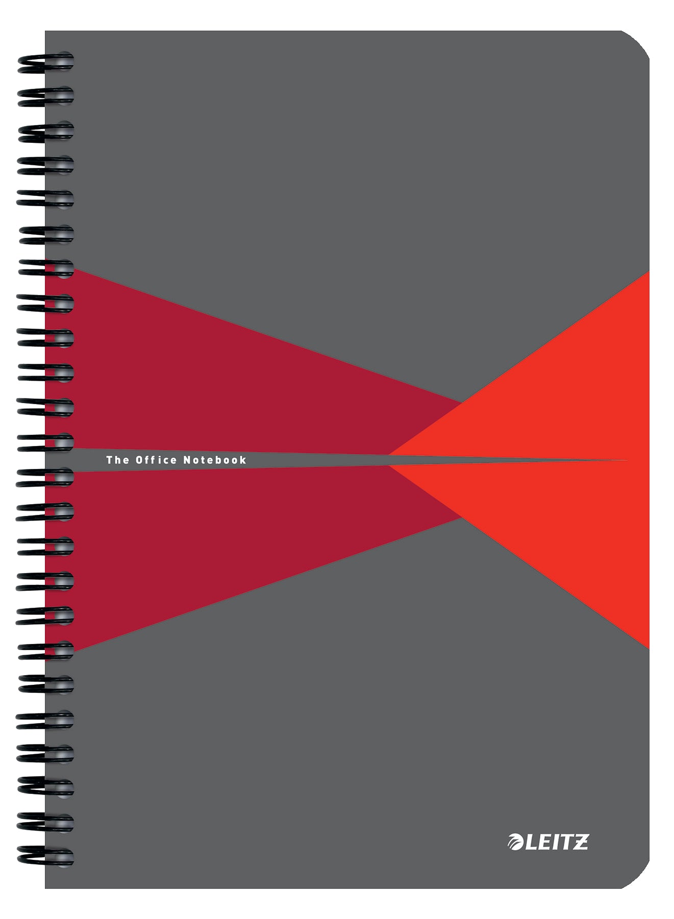 Leitz Office A5 Notitieboek met Linnen 180 Pagina's Grijs-Rood