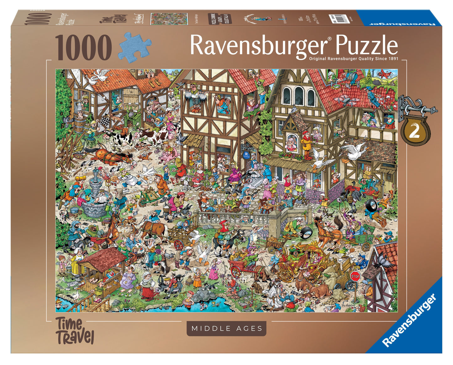 Ravensburger Ray’s Comic Middle Ages Puzzel, 1000 stukjes