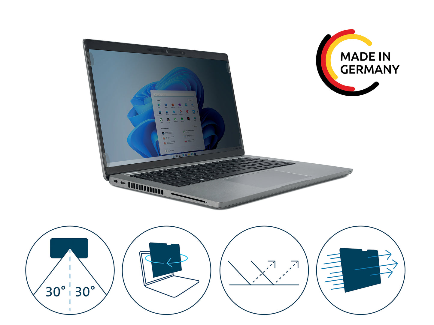 Laptop Privacyfilter 14 inch 16:9 2-Weg verwijderbaar - 5