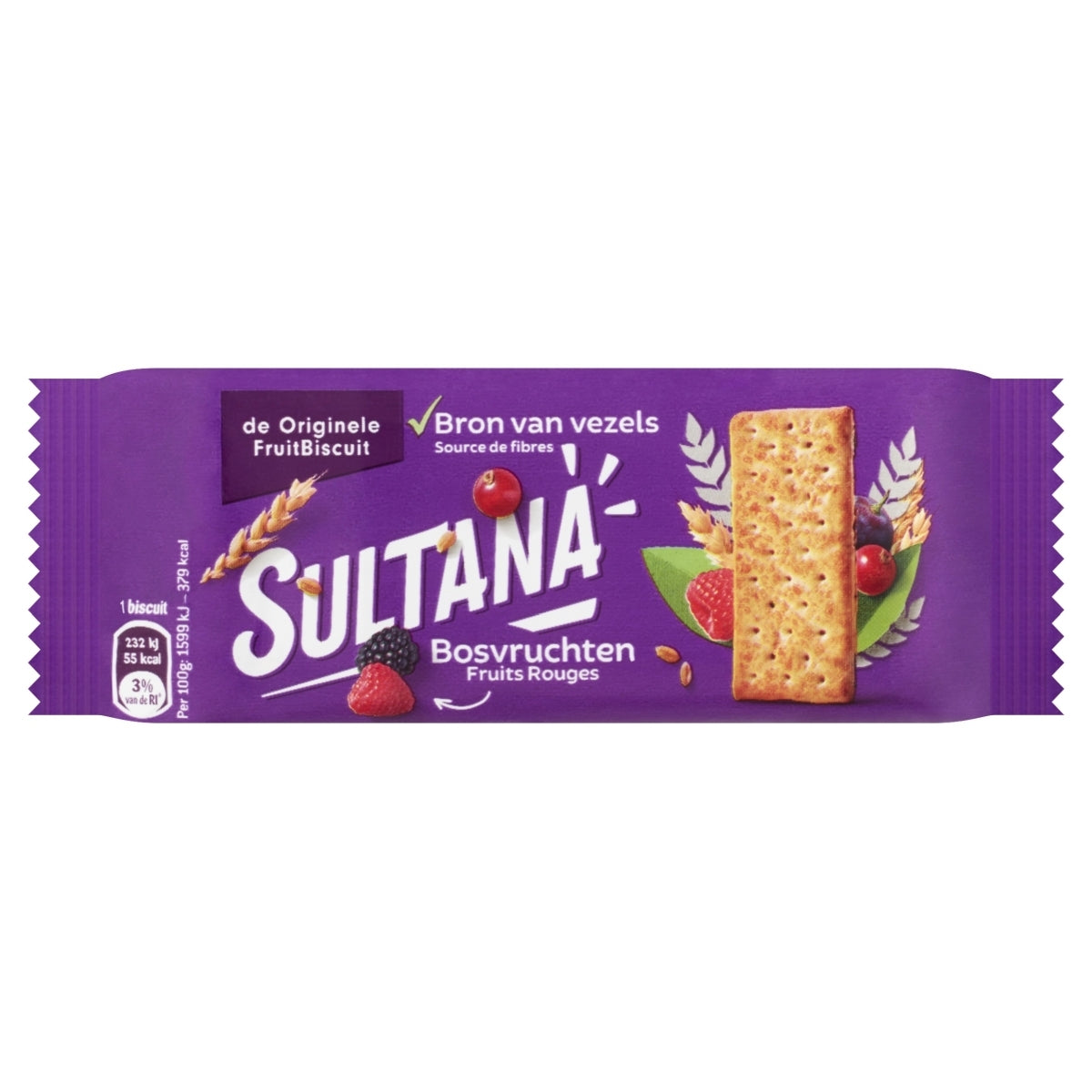 Sultana Fruitbiscuit Bosvruchten, 3-pack - 2
