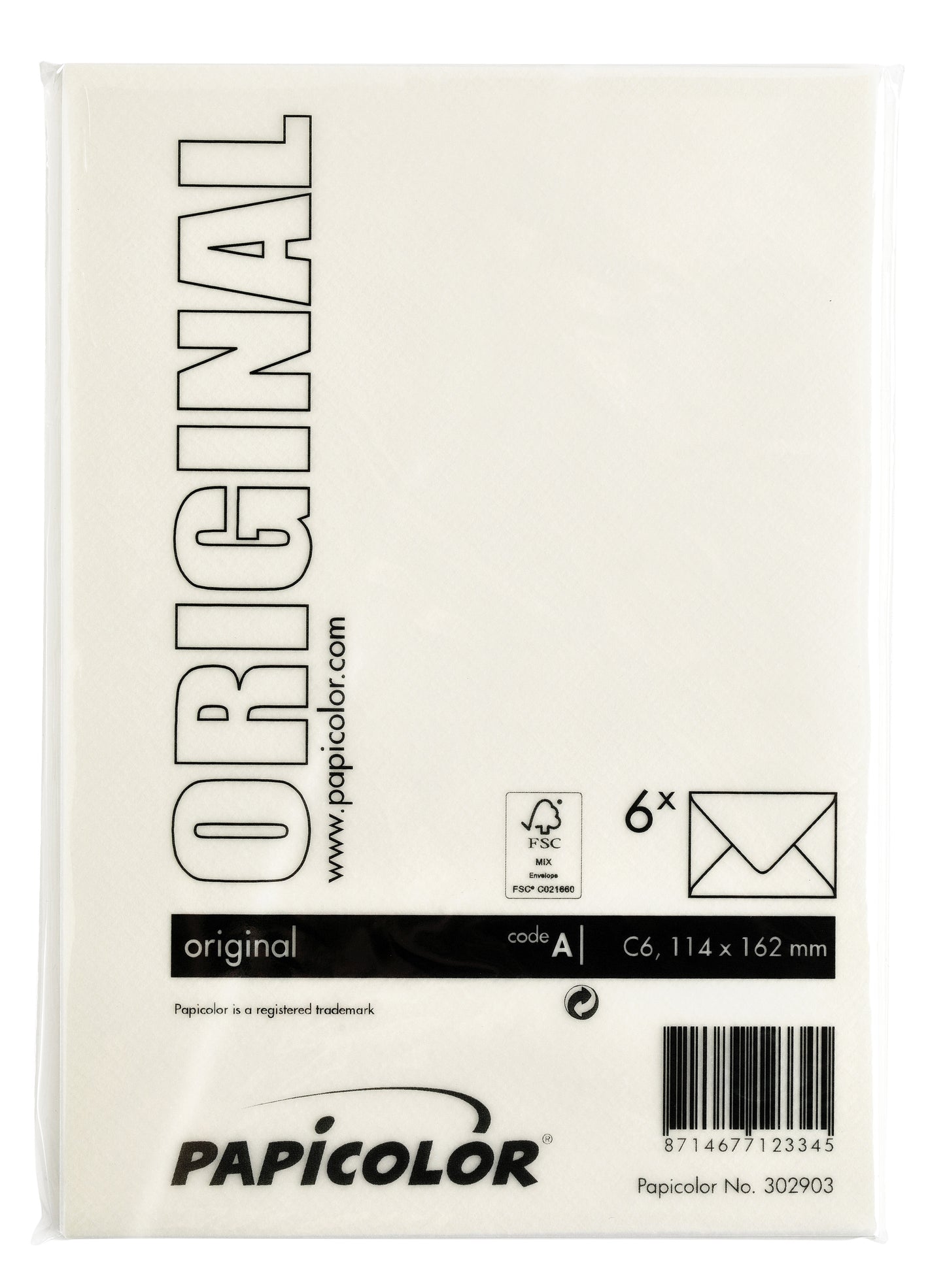 Papicolor C6 Envelop 114x162mm anjerwit - 3