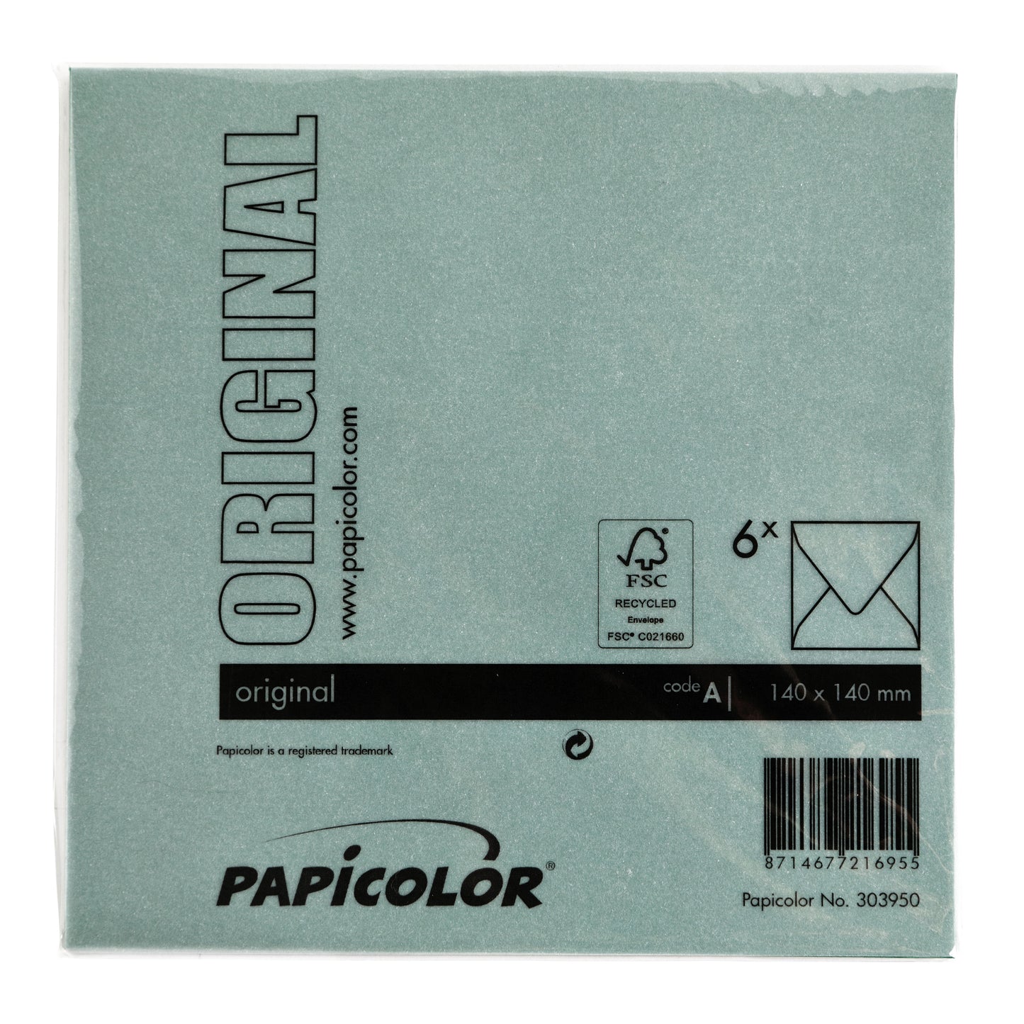 Papicolor 140x140mm Envelop dennengroen - 3