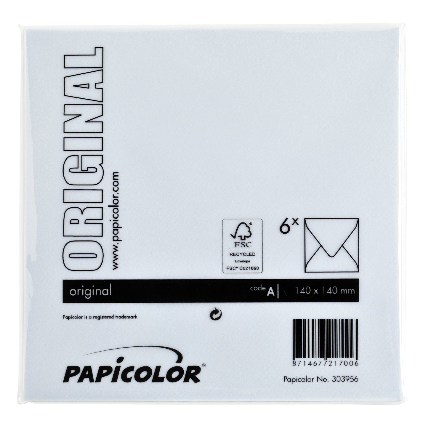 Envelop Papicolor 140x140mm babyblauw - 3