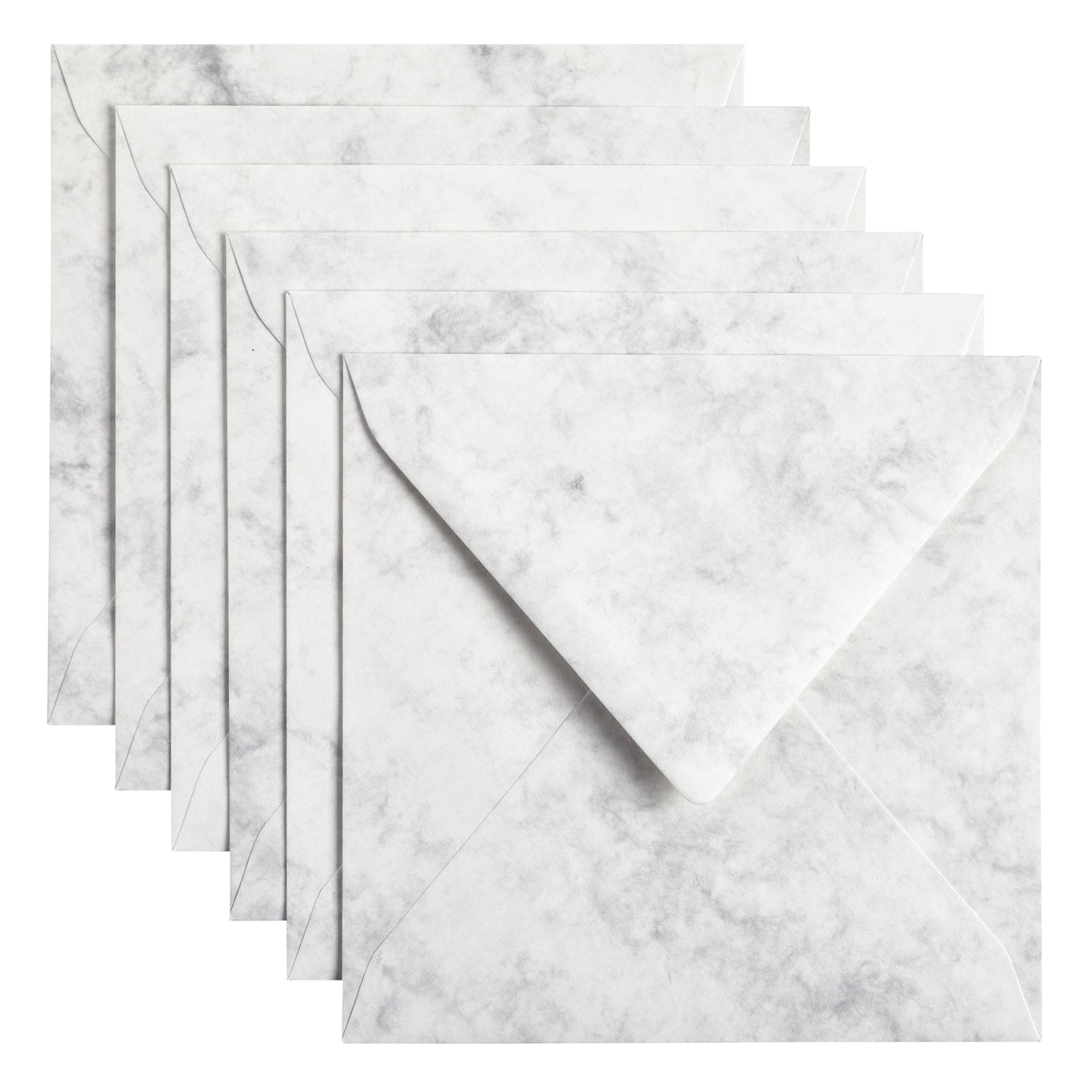 Papicolor 140x140mm marble grijs Envelop