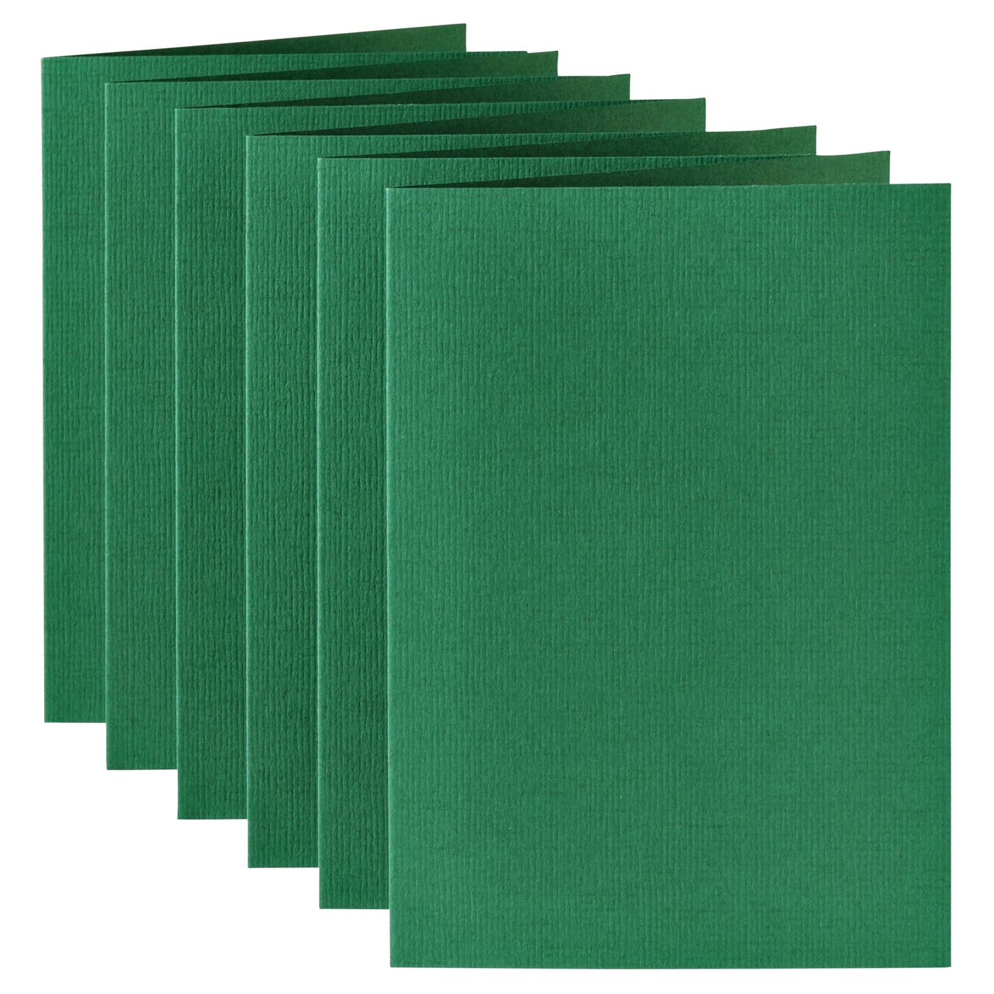 Dubbele correspondentiekaart A6 dennengroen, 105x148mm, 210g, pak 6 - 2