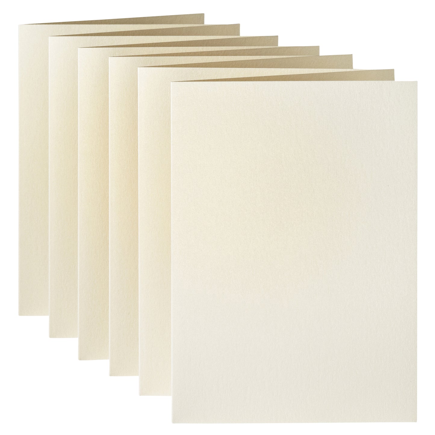 Ivoorkleurige dubbele correspondentiekaart A6, 105x148mm, 210g, pak 6 - 2