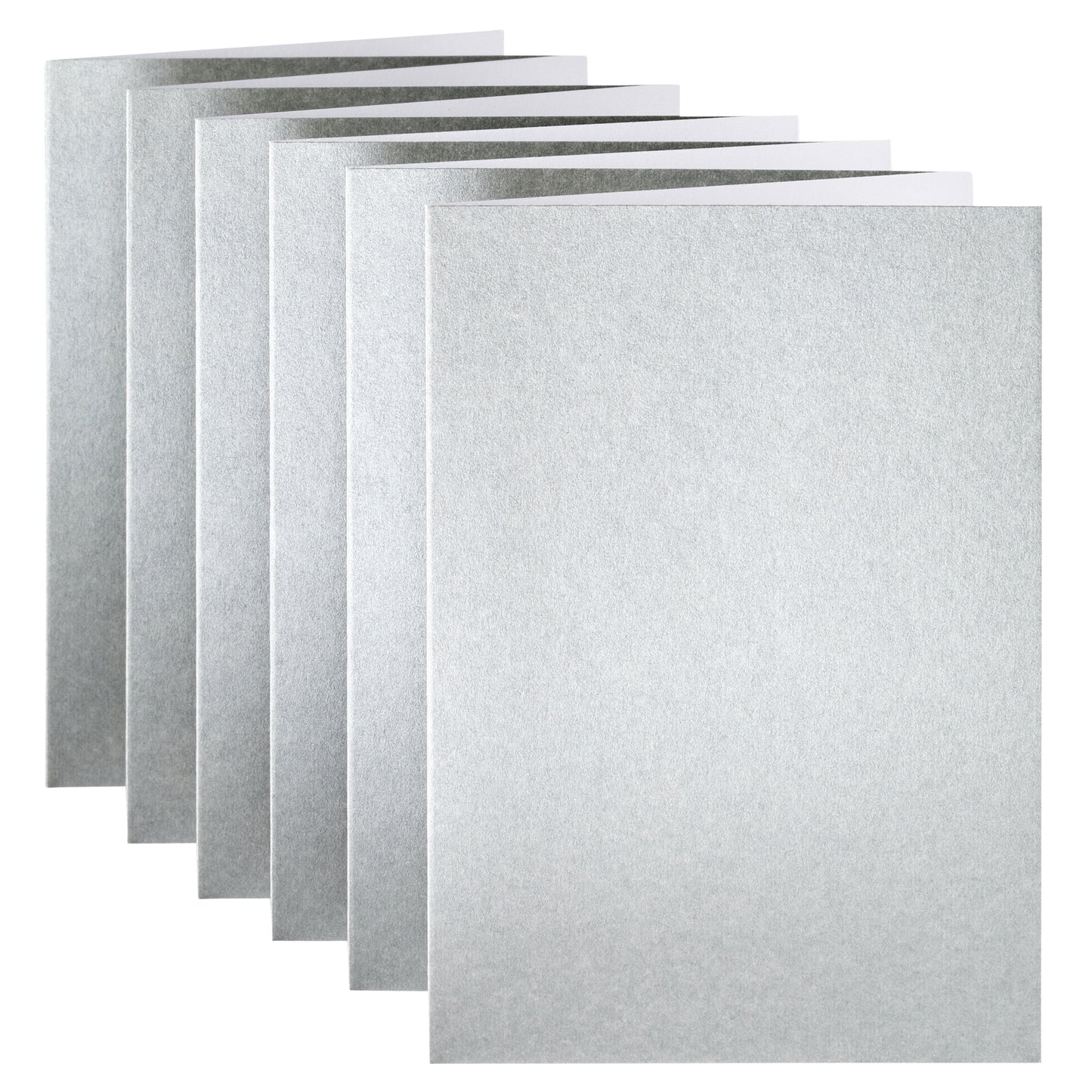 Correspondentiekaart Papi dubbel A6 zilver 105x148mm - 2