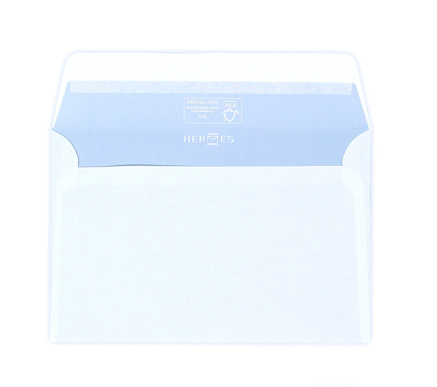 Envelop Hermes bank C6 114x162 500st wit, FSC-gecertificeerd