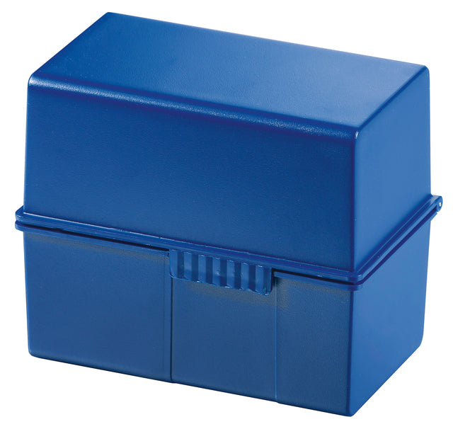 Han Kaartenbak A6 300 Kaarten, Blauw Katoen - 2