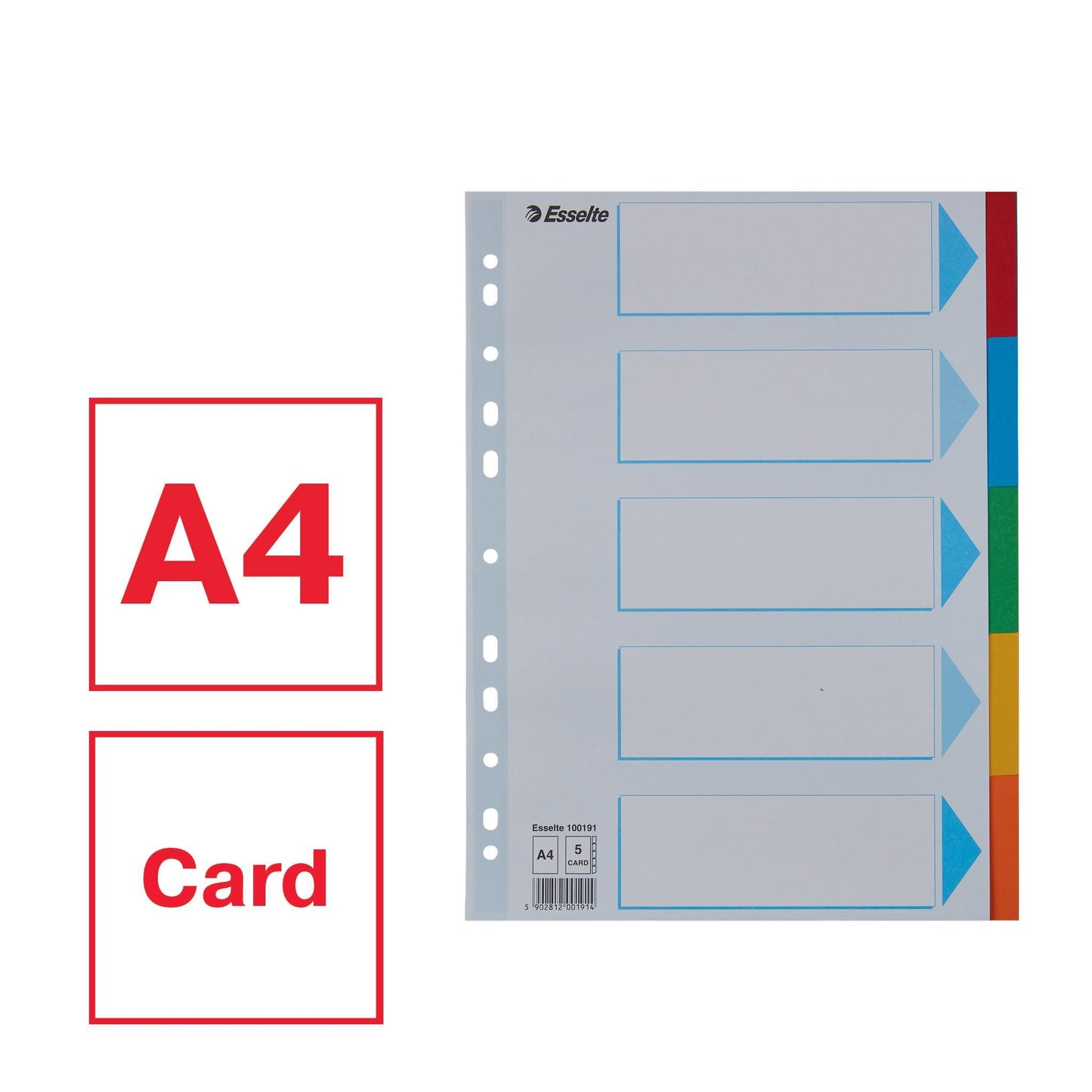 Esselte Stand A4 5-dlg karton gekleurd - 3