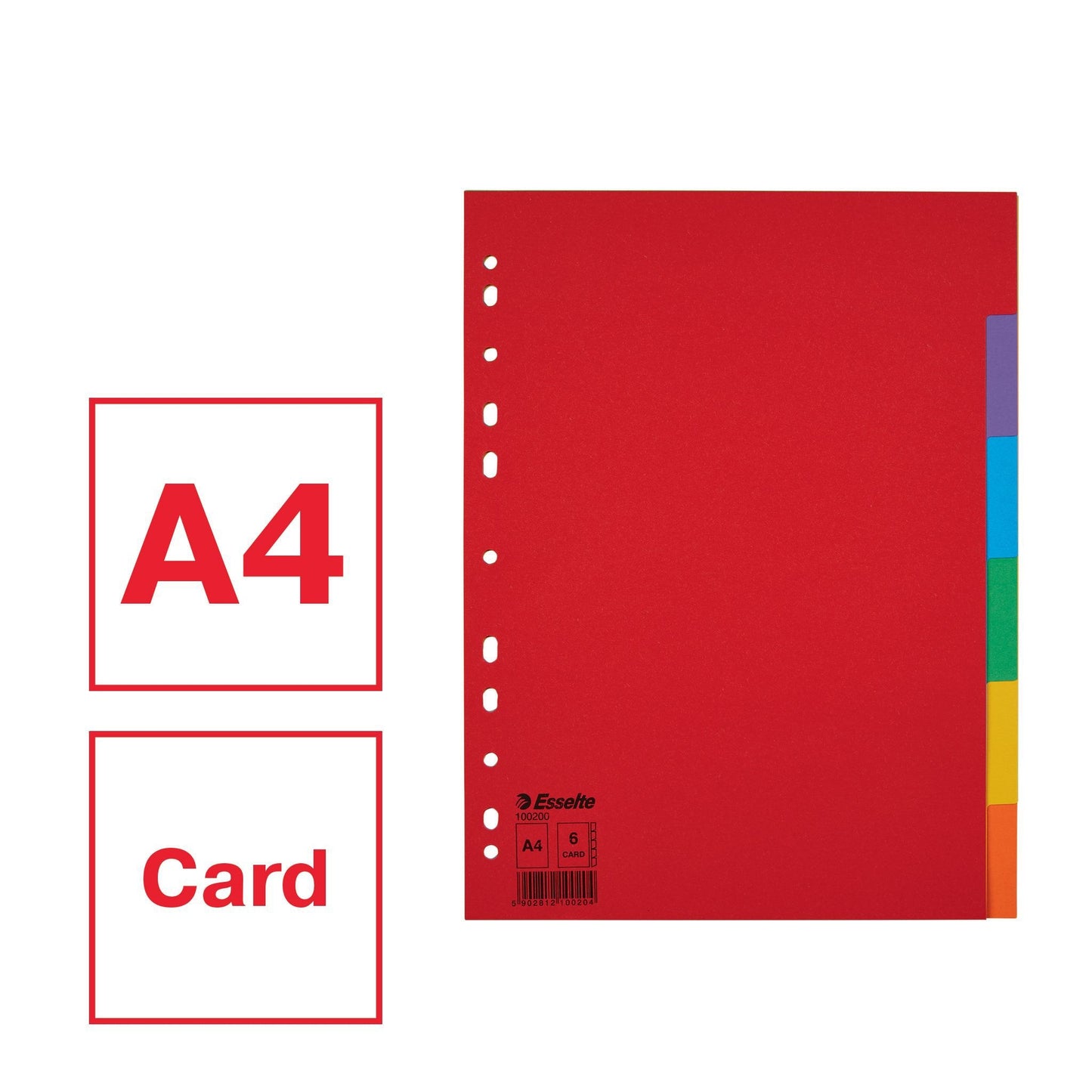 Esselte Economy A4 6-dlg karton gekleurd - 3