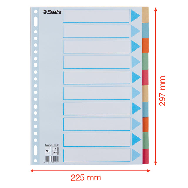 Esselte Premium A4 10-dlg karton gekleurd - 3