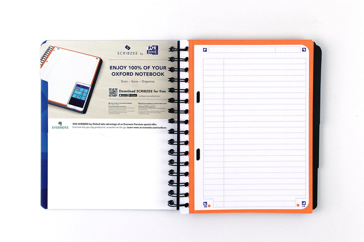 Oxford Projectbook A5+ 240 pagina's 80 g/m² blauw - 4