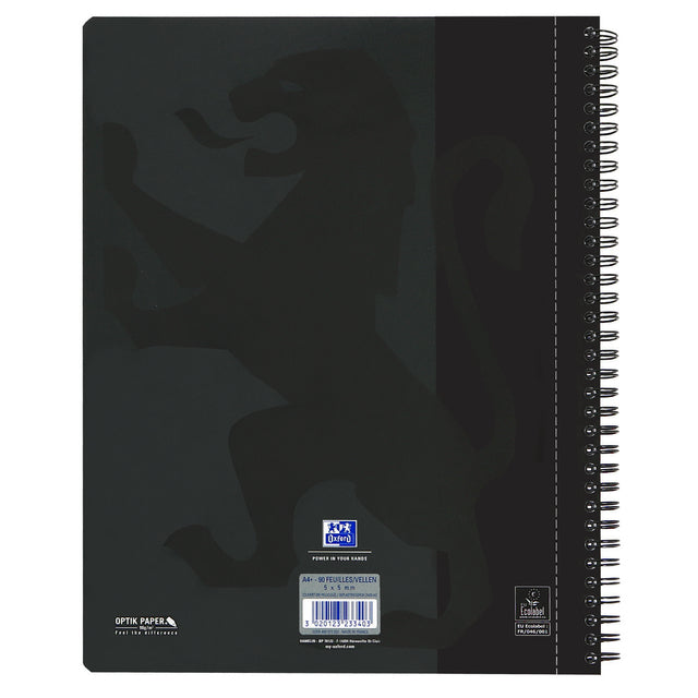 Oxford A4+ collegeblok gelijnd 180 pagina's 80g, zwart - 5