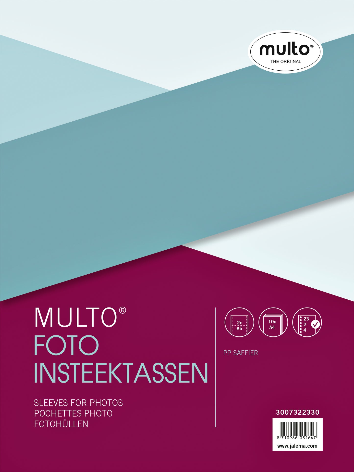 Multo A4 Fototas 23-rings 2-vaks PP, mat