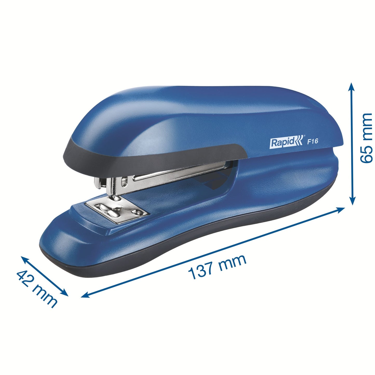 Rapid Fashion Full-Strip F16 Zwart Blauw Nietmachine 20 vel