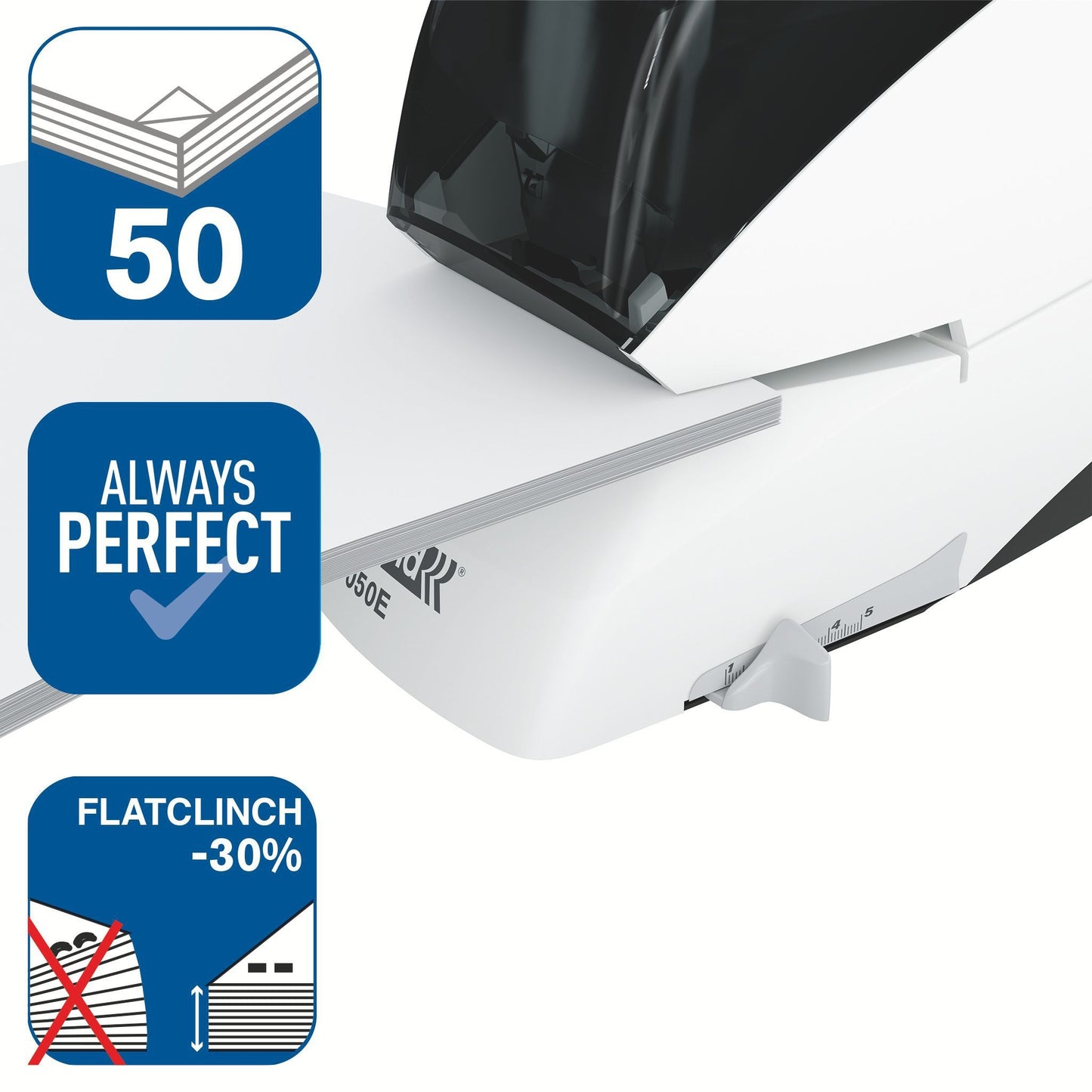 Rapid R5050e Elektrische Nietmachine voor 50 Vel, Stil & Efficiënt - 2