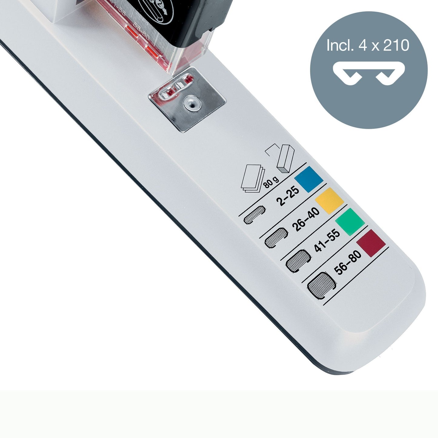 Leitz Heavy Duty Nietmachine 80 vel zilver, voor intensief gebruik - 5