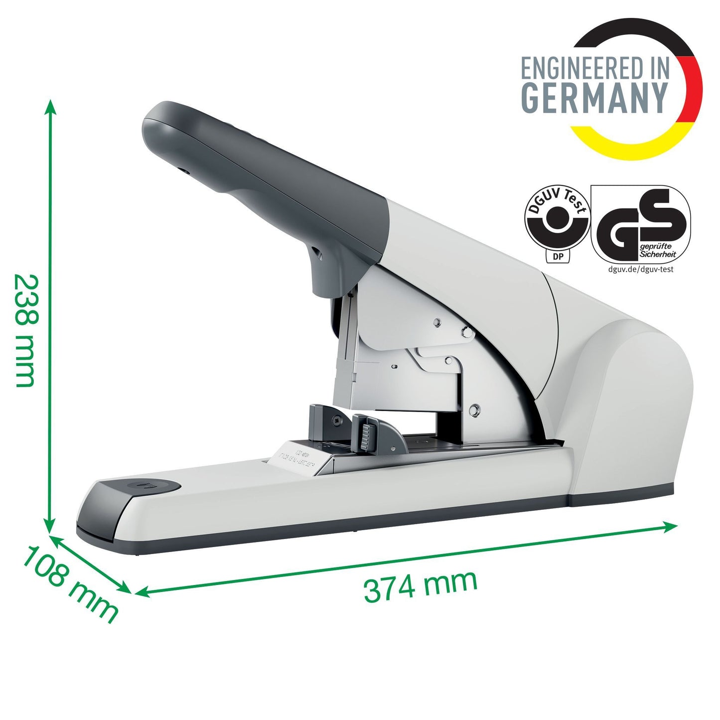 Leitz Heavy Duty Flat Clinch nietmachine, 120 vel, zwart - 5