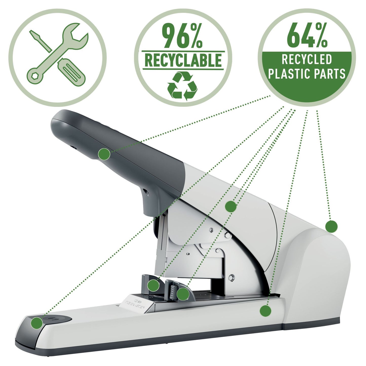 Leitz Heavy Duty Flat Clinch nietmachine, 120 vel, zwart - 6