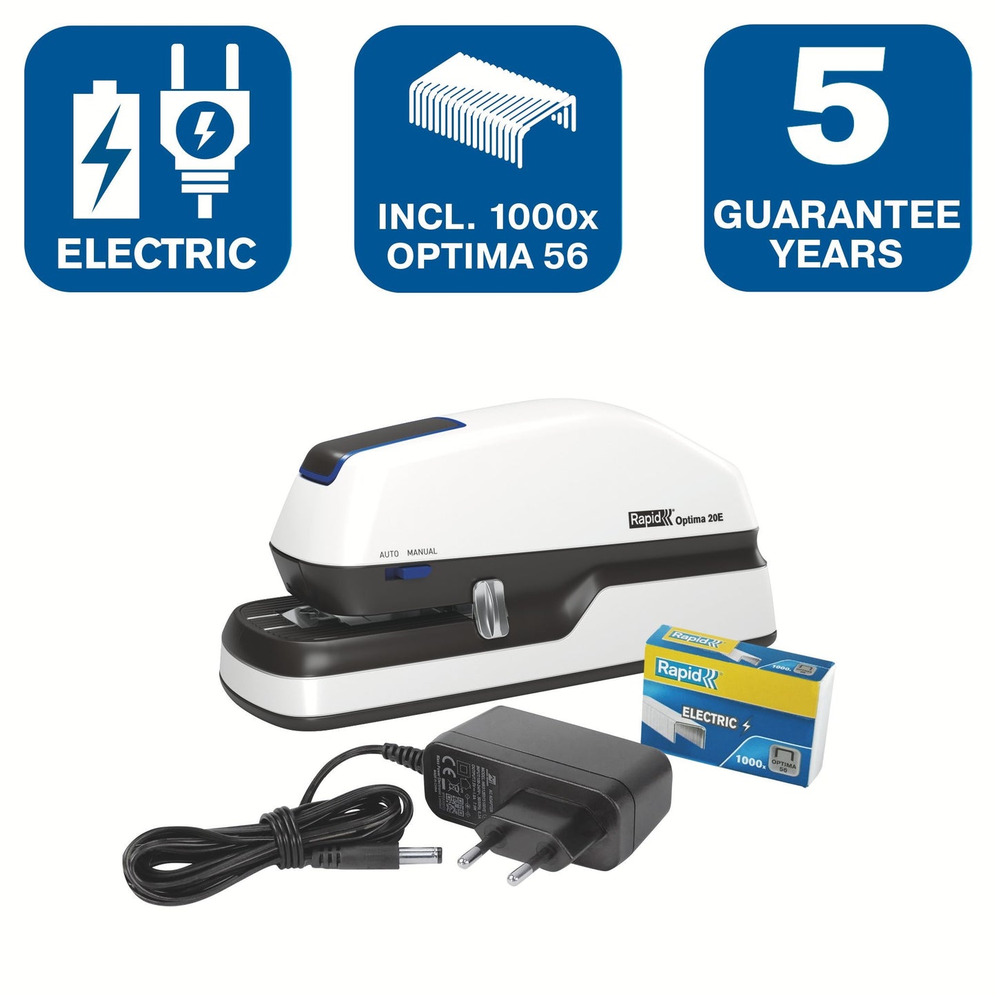 Rapid Optima 70 Elektrische Nietmachine voor 70 Vel - 4