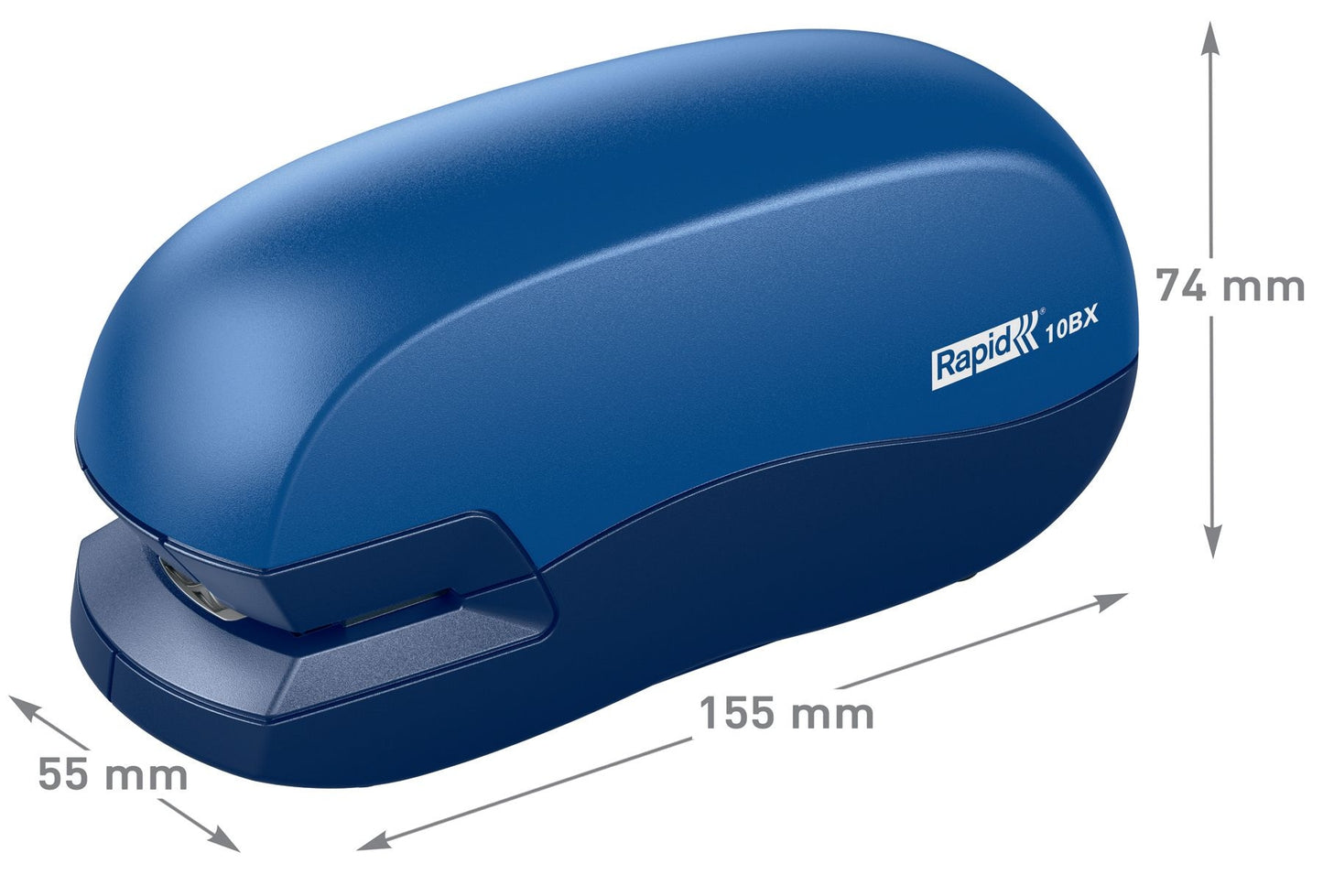 Nietmachine Rapid 10BX elektrisch 10 vel blauw/wit - 2