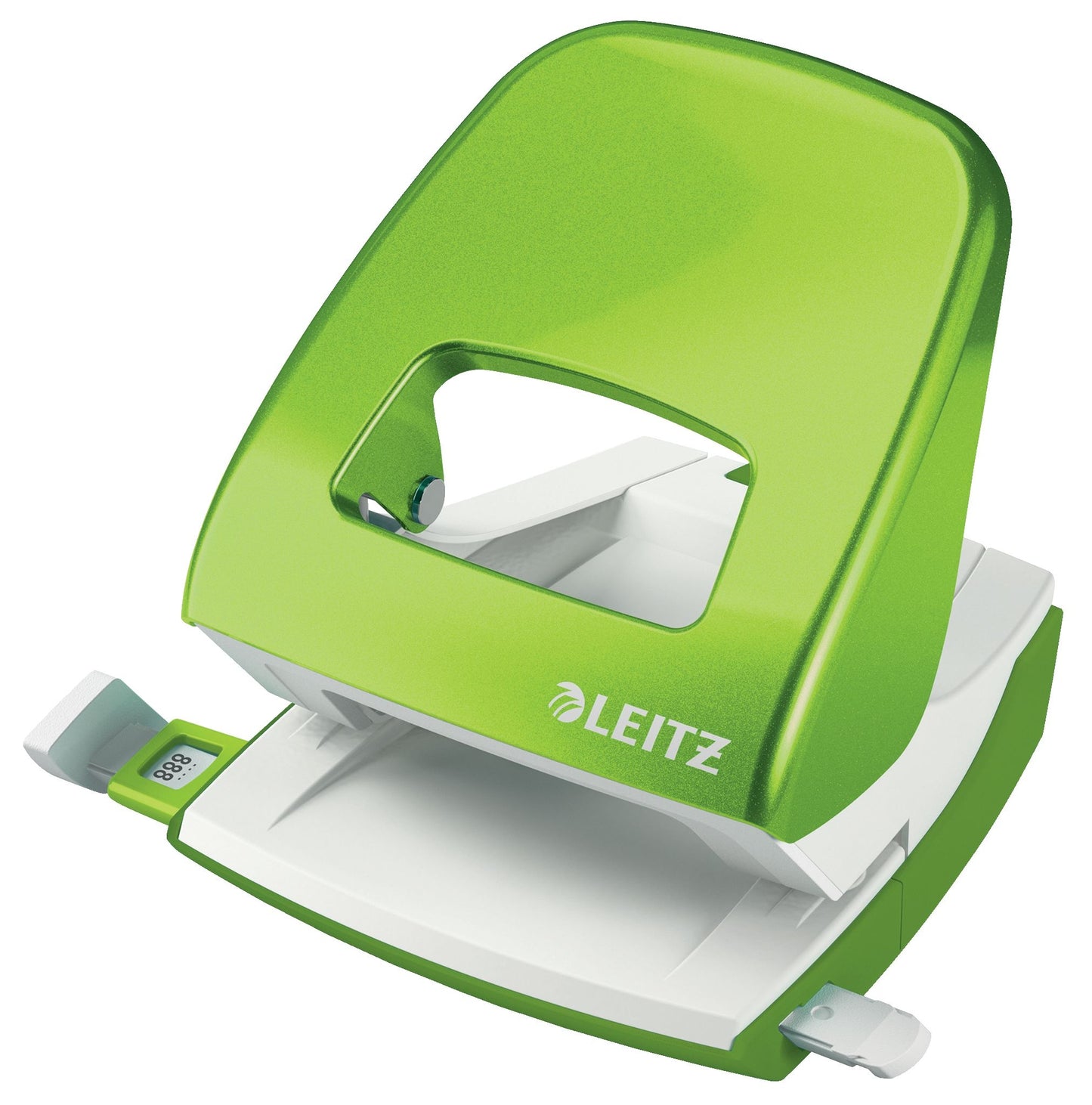 Perforator Leitz WOW 5008 Nexxt 30 vel groen, met opvangbak