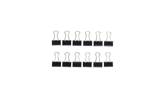 Papierklem MAUL 213 foldback 16mm zwart met grote capaciteit - 6