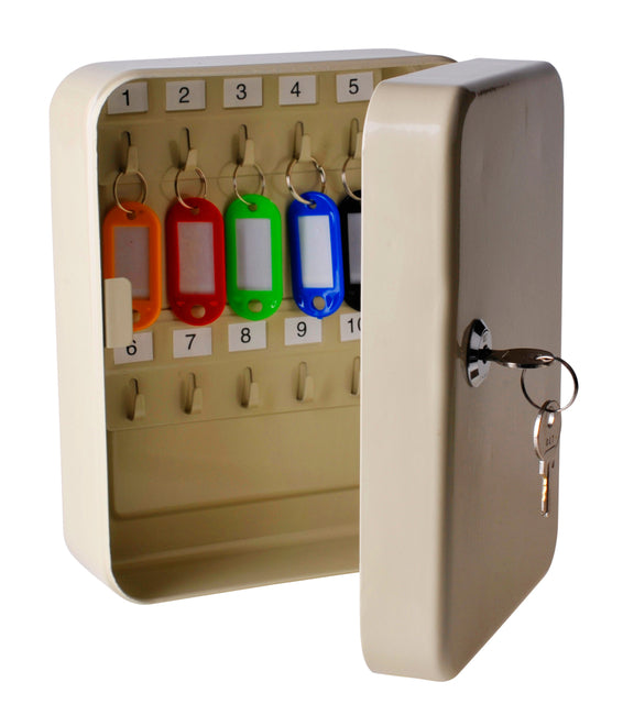 Sleutelkast Qbasic 20 Haken, beige kleur