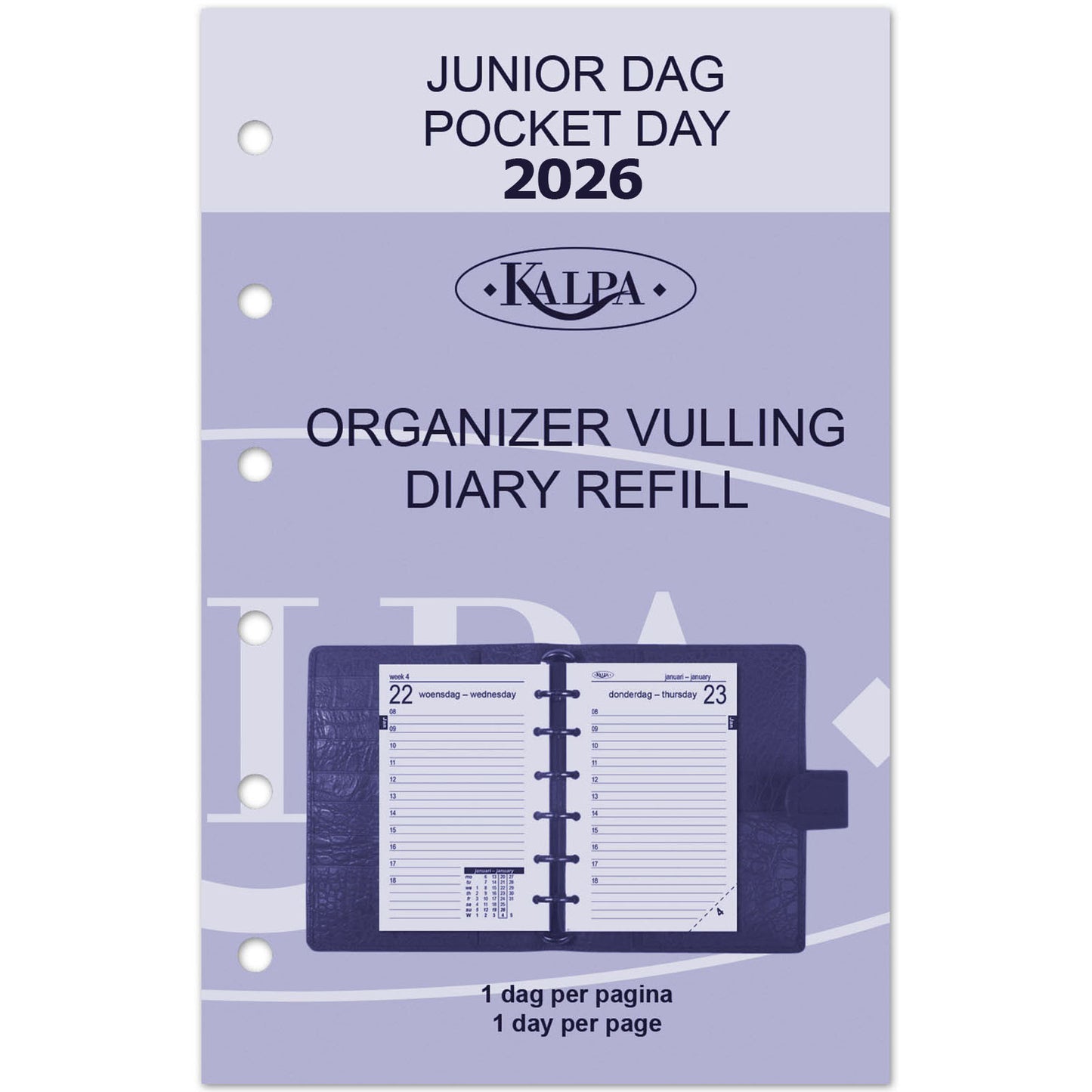 Agendavulling 2025 Kalpa Pocket 1 dag/1 pagina