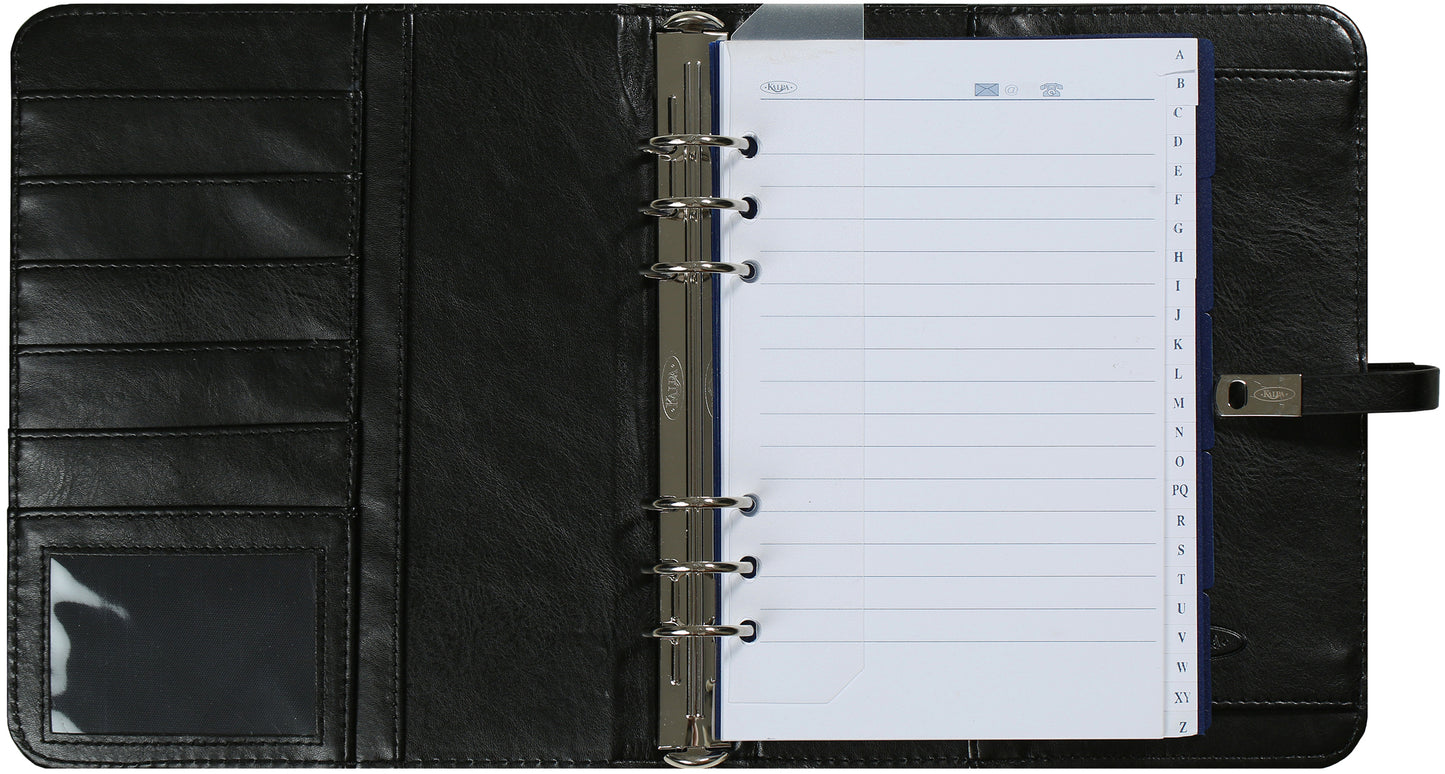 Kalpa A5 6-Ring Binder Planner Organizer 2023-2024 zwart - 2