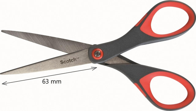 Schaar Scotch 18cm precision rood met blister - 2