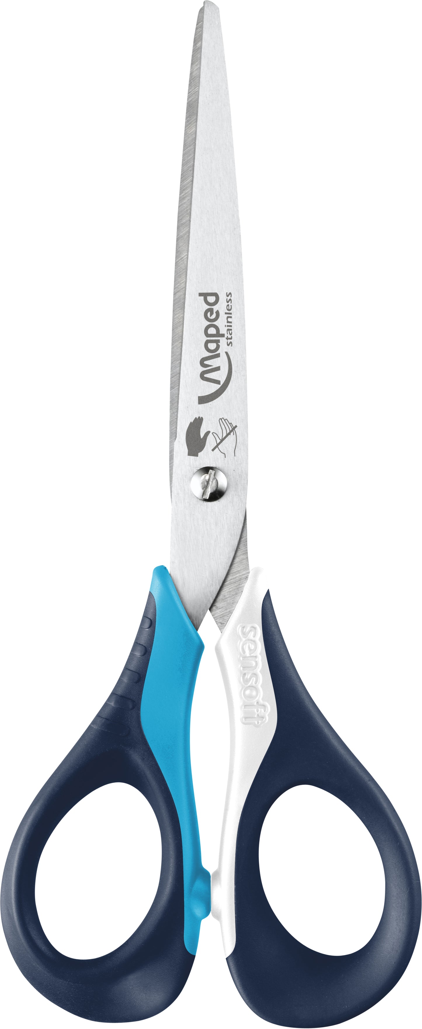 Schaar Maped Sensoft 16cm links, assorti
