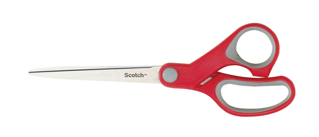 Scotch Comfort 18cm allround schaar in rood blisterverpakking