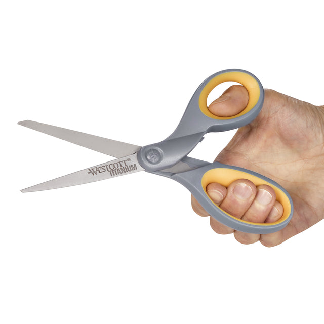 Westcott kantoorschaar 210 mm titanium met kunststof handgreep - 3