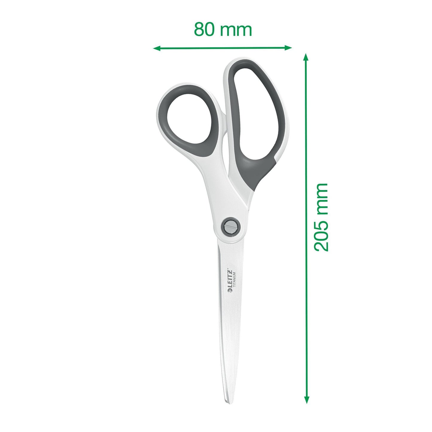 Leitz WOW Titanium Schaar 205mm wit voor kantoorgebruik - 2