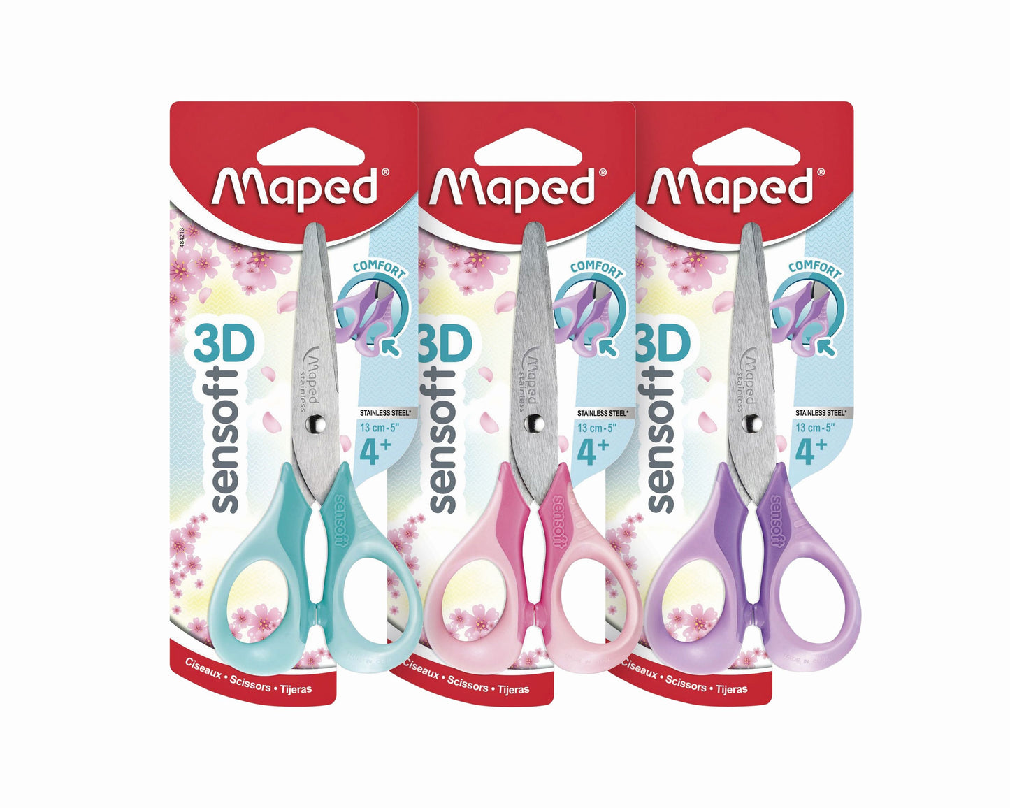 Maped Sensoft 13cm pastel gekleurde schaar met ergonomische ringen - 7