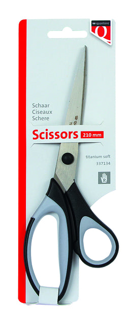 Quantore titanium schaar 210mm met soft grip handvat - 2