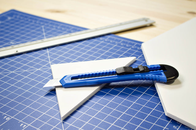 Snijmes Westcott Office 18mm schuifbladen blauw - 6