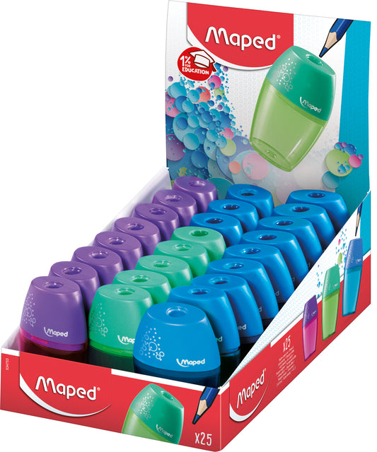 Maped Shaker Slijper 1-gats Display 25 stuks