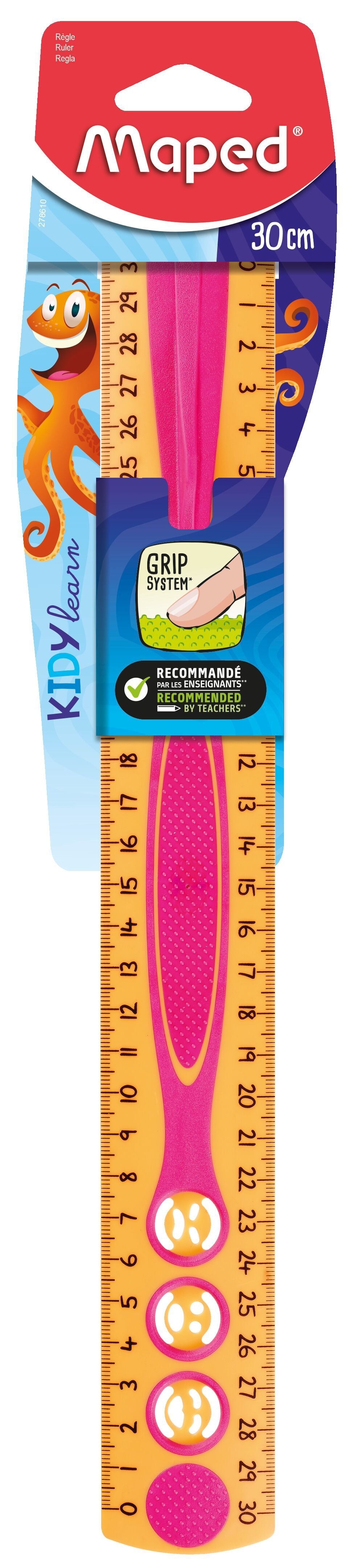 Maped Kidy'grip 30cm Kinderliniaal met grote cijfers en anti-slip