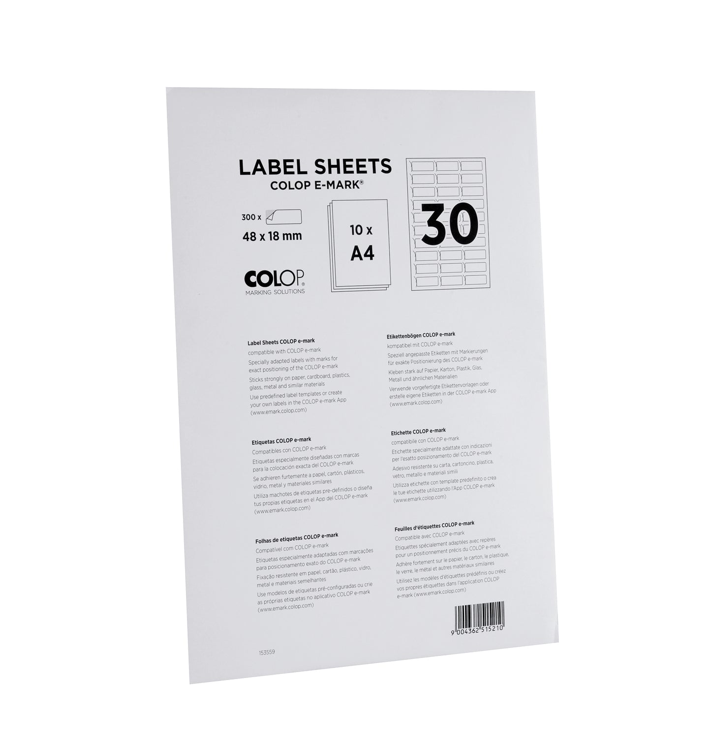 Colop E-Mark Labels voor Bedrukking en Markering - 2