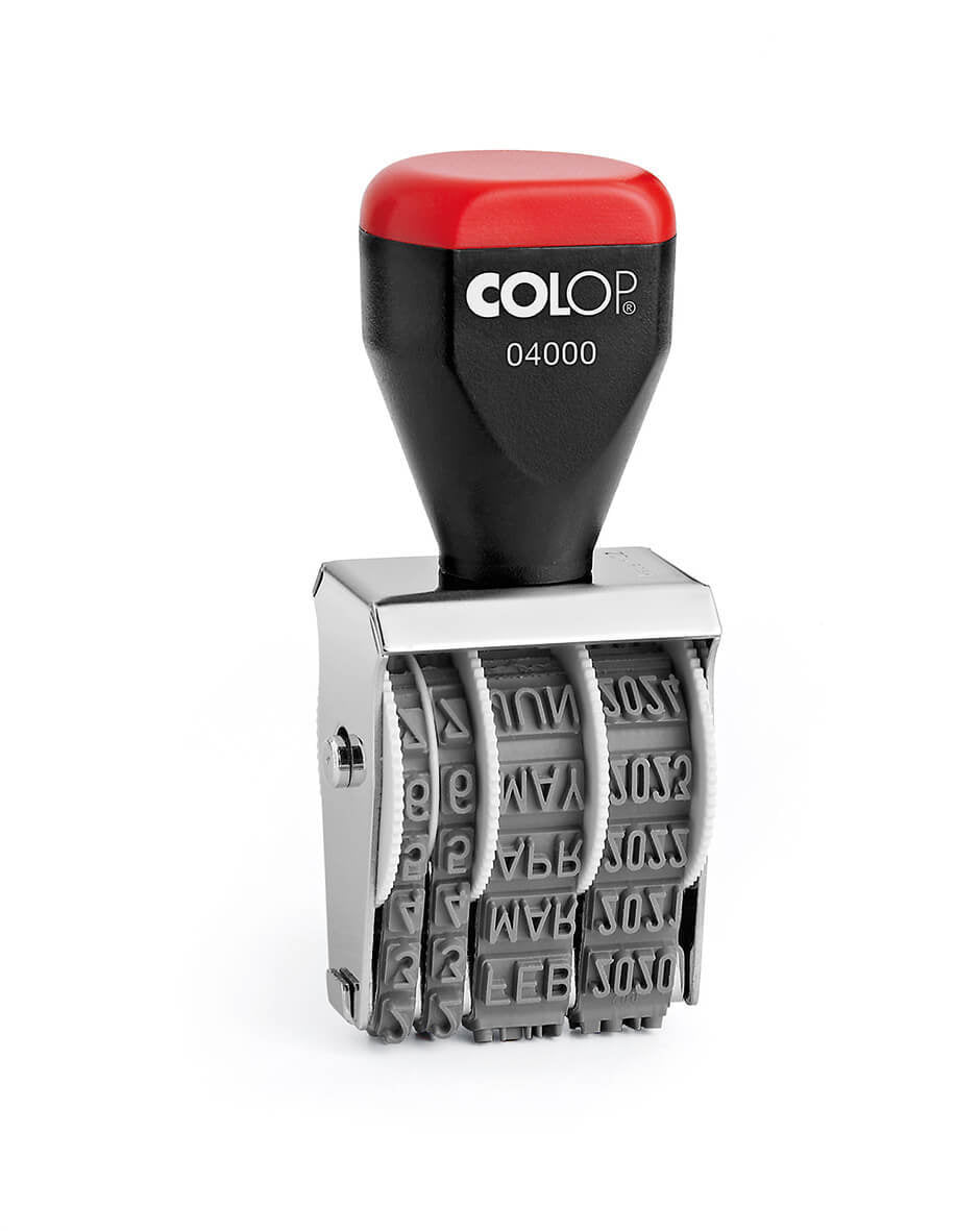 Datumstempel Colop 04000 Niet Zelfinktend met 4mm Hoogte