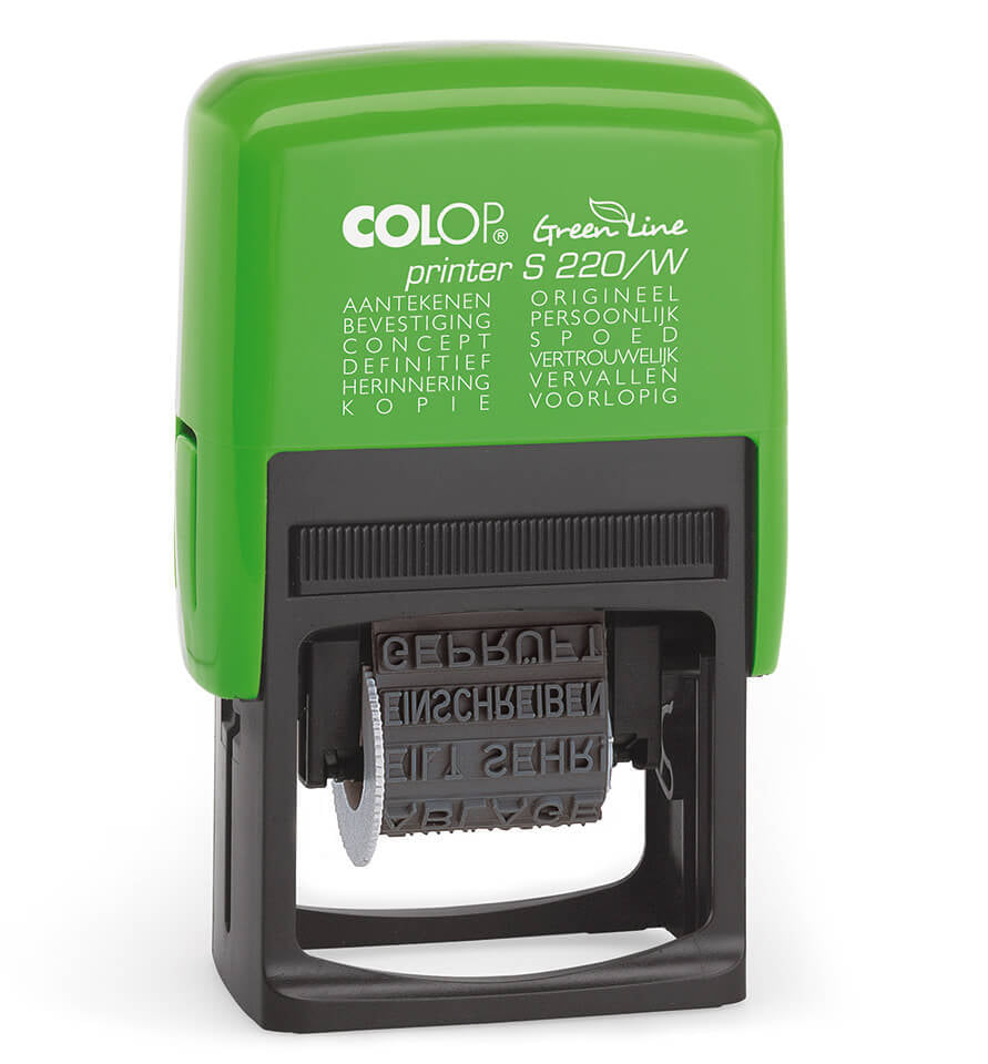 Colop 220W Green Line Zelfinktende Textstempel 4mm