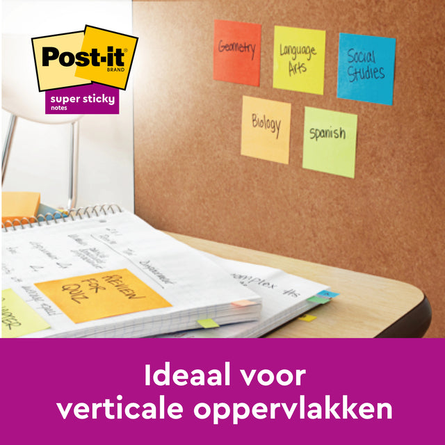Post-it® Z-Note 76x76mm Super Sticky Assortiment, 90 vellen - 5